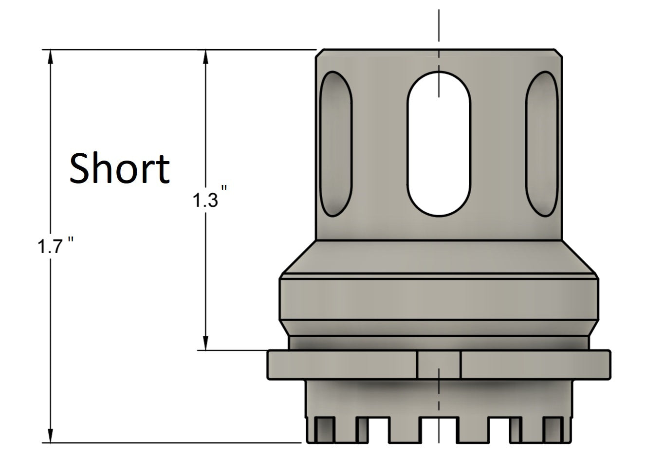 AK 47 Muzzle Brake Hub Mount